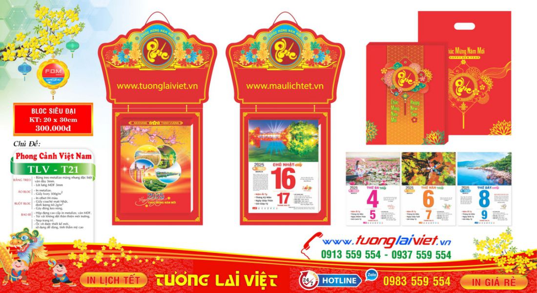 Mẫu Lịch Phong Cảnh Việt Nam
